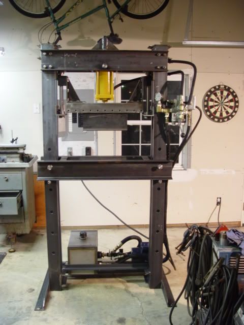 homemade hydraulic forging press plans